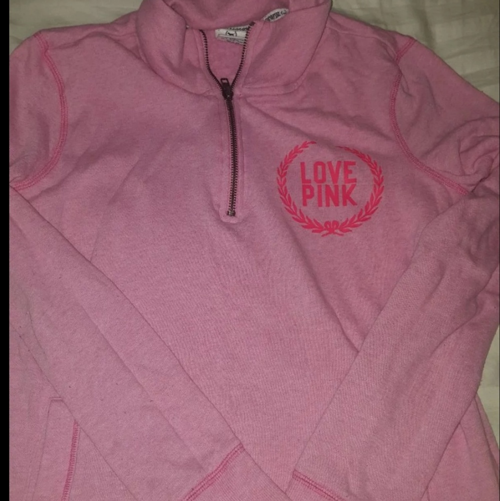 VS Pink Half Zip small